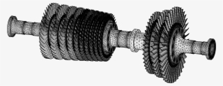 Tetrahedral And Swept Mesh Of A Gas Turbine - Comsol Mesh #9132021 Tetrahedral And Swept Mesh Of A Gas Turbine - Comsol Mesh #9132021