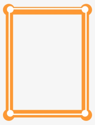 Orange Border Frame Png Picture - Orange Borders And Frames #9136134