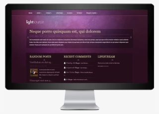Lightsource Wordpress Theme - Computer Monitor #9136614