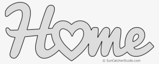 Png Format - Home Word With Heart #9136995