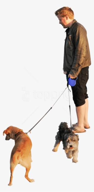 Dogs Beach Sunset Png - People Walking Dog Png #9137074