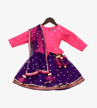 Pink & Purple Sequence Embroidery Anarkali Dress - Embroidery #9137078 Pink & Purple Sequence Embroidery Anarkali Dress - Embroidery #9137078