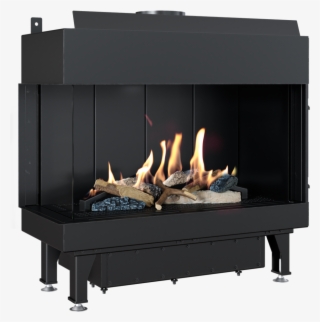 Gas Fireplace Leo 70 Left For Propane Butane Gas Mixture - Fireplace #9137726