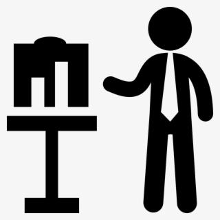 Png File Svg - Person At A Table Icon #9138201