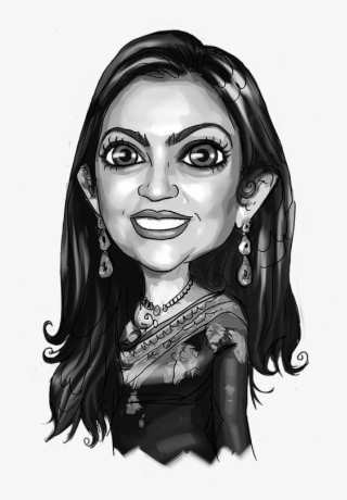 Funding Circle - Brilliant Minds - Nita Ambani - Nita Ambani Cartoon #9138289