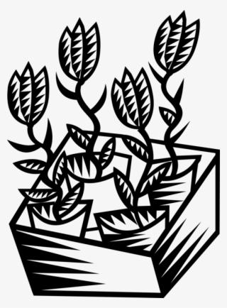 Vector Illustration Of Plant Nursery Greenhouse Flowers #9142316