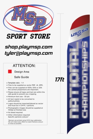 17ft Usssa National Championship Flag - Flyer #9143691