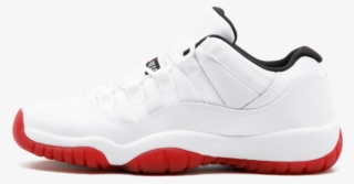 Air Jordan 11 Retro Low White Varsity Red Black - Sneakers #9144763