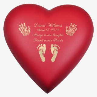 Brass Heart Scarlet Actual Hands Or Feet Prints Option - Hart Valentijn #9145816