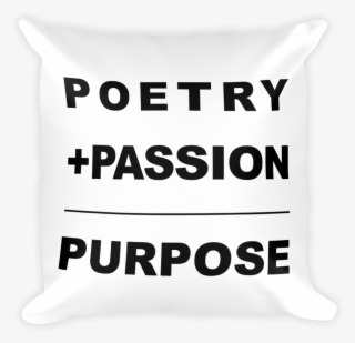 Poet Life Squared Square Pillow - Cushion #9146553