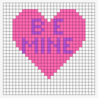 Be Mine Heart Perler Bead Pattern - Mario Mushroom Pixel Art Rainbow #9147009
