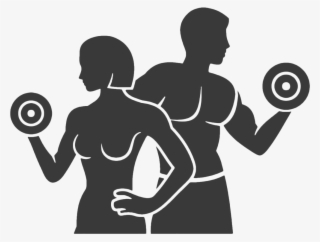 Wellness - Fit Man And Woman Clipart #9147110