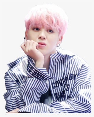 Collection Of Free Jimin Drawing Baby Download On Png - Jimin Pink Hair Png #9147934