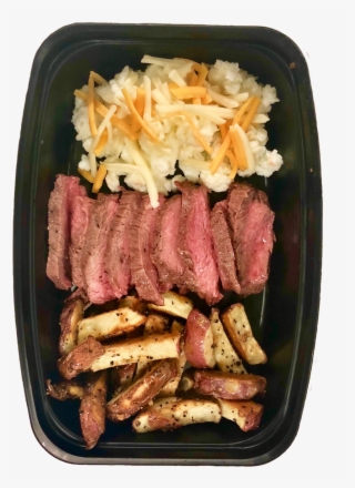 Creamy Scrambled Eggs Mixed With Sautéed Beef Tenderloin - Flat Iron Steak #9148581