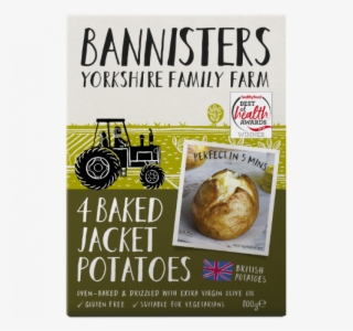 4 Ready Baked Jacket Potatoes - Bánh #9149077