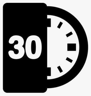 Png File Svg - Reloj Marcando 30 Minutos #9149372