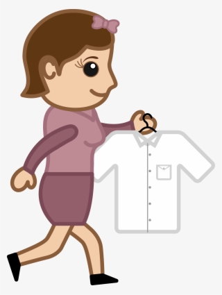 Iron Clipart Folding Clothes - Walking Cartoon Characters #9149523