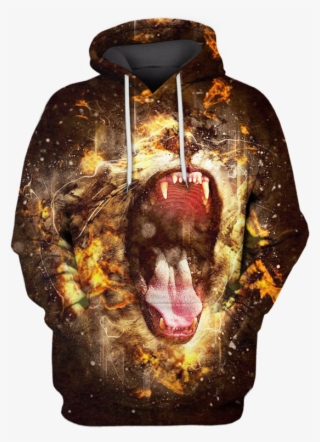3d Roaring Lion Hoodie - Lord Of The Flies The Beast #9150317