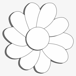 Black And White Flower Clip Art, Flowers Black And - Clip Art #9150412