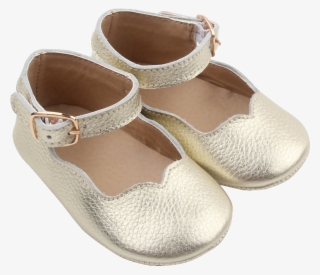 Gold Leather Mary Janes - Ballet Flat #9151919