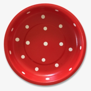 Pleasant Home Polka Dot Magnetic Pin Bowl Red - Circle #9151920