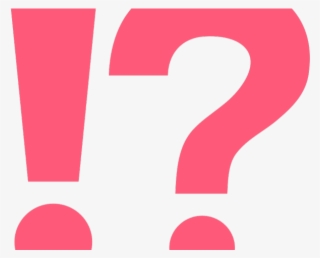 Pink Clipart Exclamation Mark - Exclamation Question Mark Png #9152092