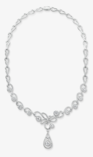 Whimsical Pear Drop Diamond Necklace - Necklace #9156152