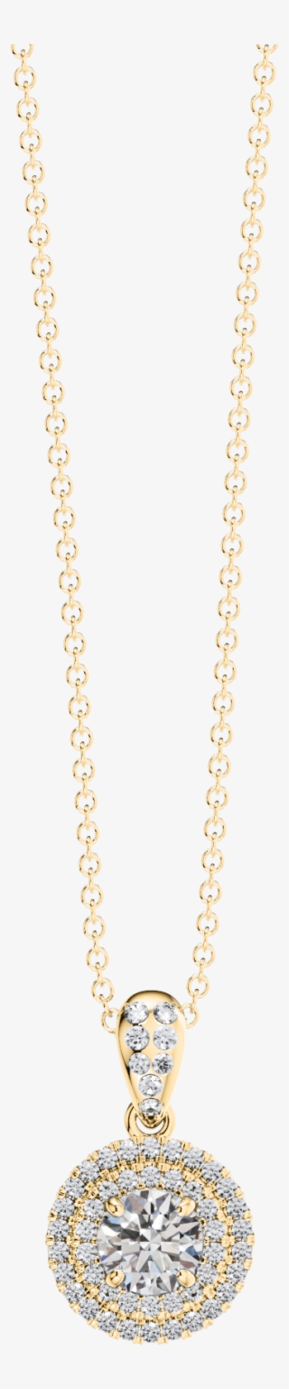 50ct Round Diamond Halo Cluster Pendant & Chain In - Locket #9156214