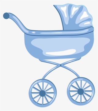 Blue Baby Carriage Clipart #9156216