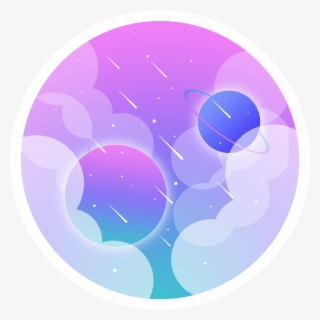 Planeta Céu Estrelado Meteoro Original Png E Psd - Circle #9157581