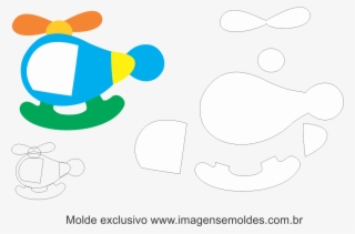 Molde De Helicoptero Em Eva #9158257