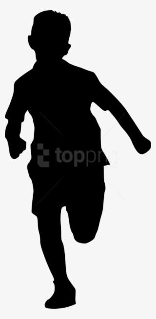 Free Png Kid Running Silhouette Png - Boy Silhouette Transparent Background #9158427