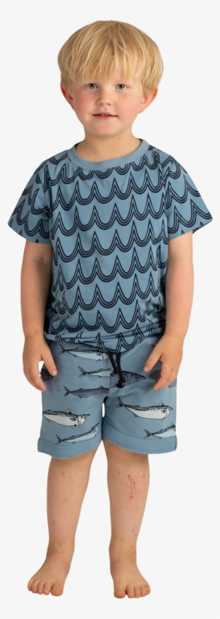 Em T-shirt Wave Blue Kids - Boy #9158463