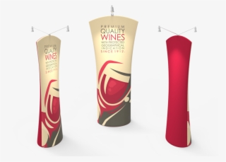 Curved Top Tension Fabric Banner Stand - Tension Fabric Curved Tension Banner Stands Png #9158682