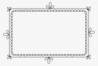 Square Scalloped Edge Clipart - Label Frames Png #9158717