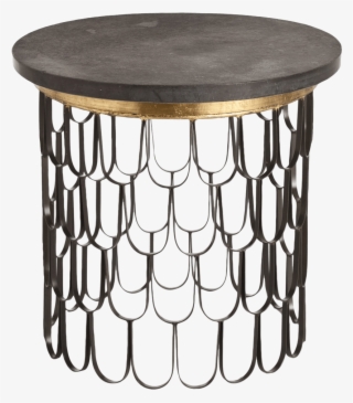 Orleans Black Scalloped End Table 4 - Arterior Tables #9158852