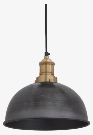 Brooklyn Dome Pendant 8 Inch Pewter Lighting - Industrial Lamp Png #9159638