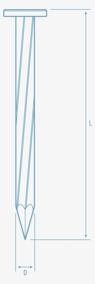 Angular Spiral Shank Concrete Nail - Drawing #9160437