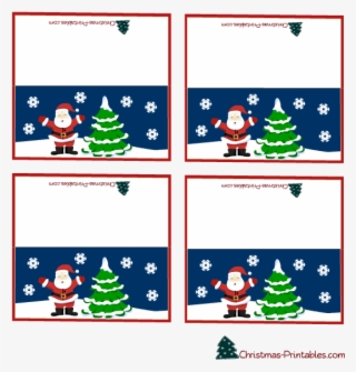 Png Library Clipart Place Cards - Xmas Table Place Names Template #9160686