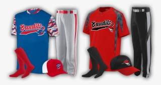 Black Red Baseball Uniforms #9161371