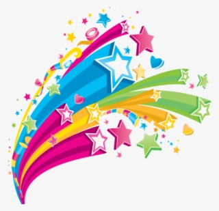 Shooting Star Clipart Transparent Background - Colorful Stars #9161896