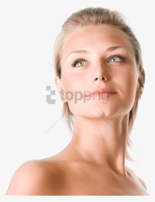 Free Png Download Face Blonde Looking Up Png Images - Beautiful Woman Face Png #9162350