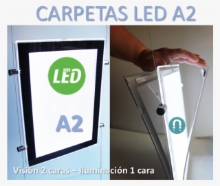 Carpetas A2 Led En 1 Cara - Door #9162434