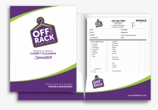 Carpet Cleaning Presentation Folder - Graphic Design #9162540