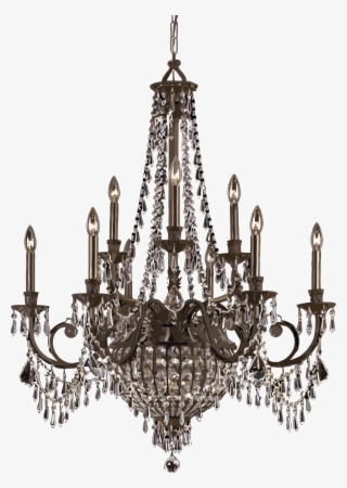 Chandelier Lighting Free Png Hq Clipart - Gold Chandelier Graphic #9163846