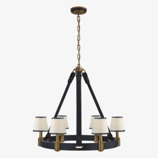 Riley Medium Ring Chandelier In Natural Brass An - Chandelier #9163915