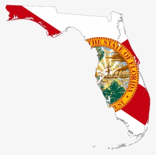 Feature Floridastate - Florida Outline With Flag #9165296