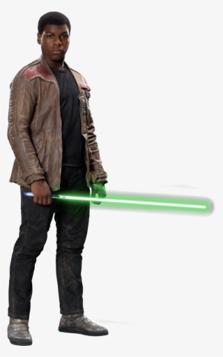 Green Lightsaber Png - Finn Star Wars Png #9166195