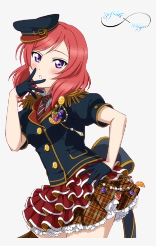 Maki Nishikino Render By Infiniti-whisper - Love Live Cards Maki #9166887