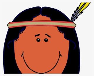 Native American Clipart Face - Drawing Of A Native American Cartoon #9167527